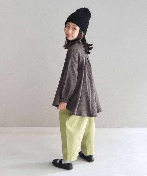 RIO（リオ）の「cononコラボ　ダブルガーゼチュニック（Tシャツ/カットソー・キッズ・スミクロ/アイボリー・100cm/110cm/120cm）」の14枚目の写真