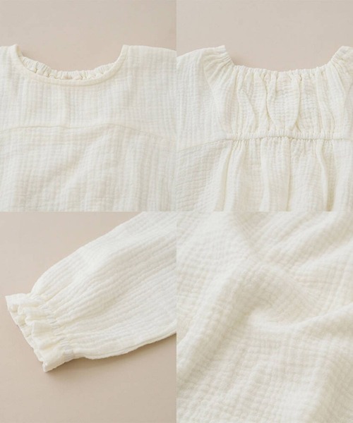 RIO（リオ）の「cononコラボ　ダブルガーゼチュニック（Tシャツ/カットソー・キッズ・スミクロ/アイボリー・100cm/110cm/120cm）」の20枚目の写真
