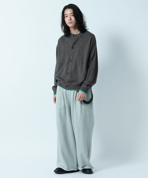 RAGEBLUE（レイジブルー）の「Design Cut Straight Wide Sweat Pants/カットオフストレートワイドスウェットパンツ（スウェットパンツ・メンズ・ブラック/アッシュグレー・MEDIUM/LARGE）」の15枚目の写真