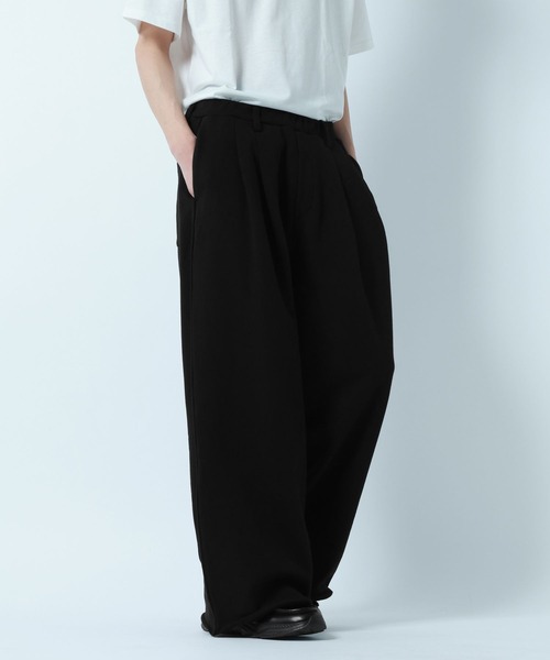 RAGEBLUE（レイジブルー）の「Design Cut Straight Wide Sweat Pants/カットオフストレートワイドスウェットパンツ（スウェットパンツ・メンズ・ブラック/アッシュグレー・MEDIUM/LARGE）」の12枚目の写真