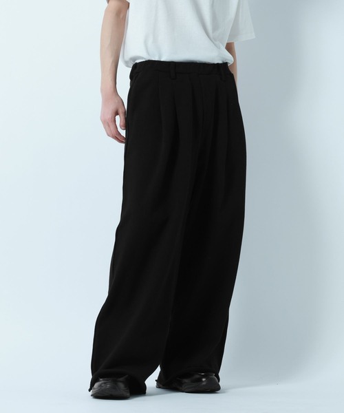 RAGEBLUE（レイジブルー）の「Design Cut Straight Wide Sweat Pants/カットオフストレートワイドスウェットパンツ（スウェットパンツ・メンズ・ブラック/アッシュグレー・MEDIUM/LARGE）」の13枚目の写真