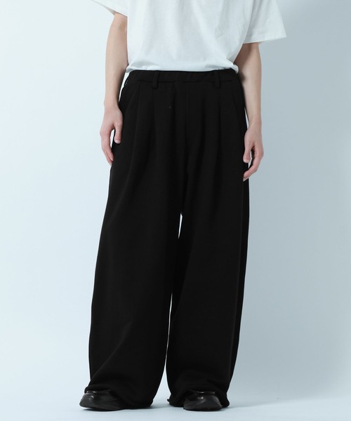 RAGEBLUE（レイジブルー）の「Design Cut Straight Wide Sweat Pants/カットオフストレートワイドスウェットパンツ（スウェットパンツ・メンズ・ブラック/アッシュグレー・MEDIUM/LARGE）」の11枚目の写真