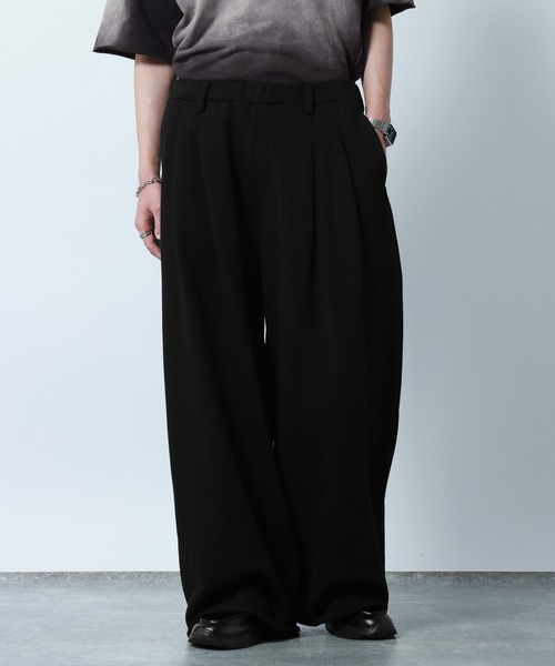 RAGEBLUE(レイジブルー)の「Design Cut Straight Wide Sweat Pants/カットオフストレートワイドスウェットパンツ(スウェットパンツ・メンズ・ブラック/アッシュグレー・MEDIUM/LARGE)」の8枚目の写真