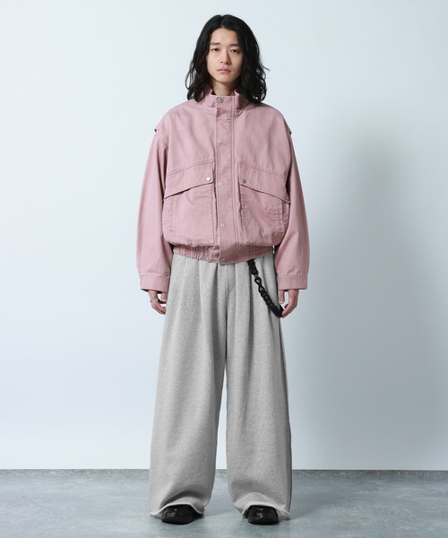 RAGEBLUE(レイジブルー)の「Design Cut Straight Wide Sweat Pants/カットオフストレートワイドスウェットパンツ(スウェットパンツ・メンズ・ブラック/アッシュグレー・MEDIUM/LARGE)」の18枚目の写真