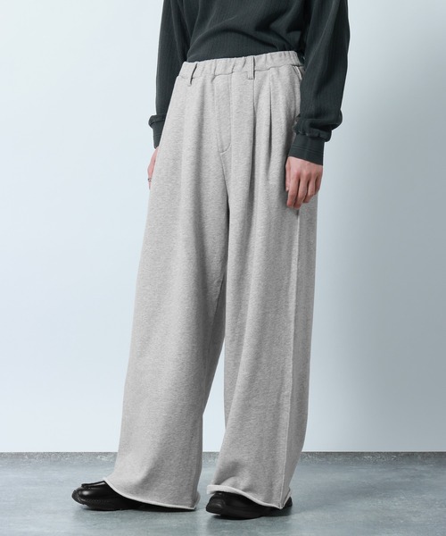 RAGEBLUE(レイジブルー)の「Design Cut Straight Wide Sweat Pants/カットオフストレートワイドスウェットパンツ(スウェットパンツ・メンズ・ブラック/アッシュグレー・MEDIUM/LARGE)」の14枚目の写真