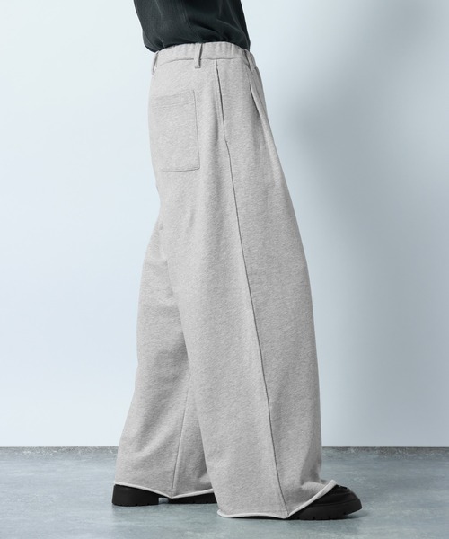 RAGEBLUE(レイジブルー)の「Design Cut Straight Wide Sweat Pants/カットオフストレートワイドスウェットパンツ(スウェットパンツ・メンズ・ブラック/アッシュグレー・MEDIUM/LARGE)」の15枚目の写真
