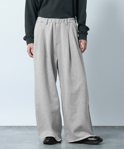 RAGEBLUE(レイジブルー)の「Design Cut Straight Wide Sweat Pants/カットオフストレートワイドスウェットパンツ(スウェットパンツ・メンズ・ブラック/アッシュグレー・MEDIUM/LARGE)」の16枚目の写真