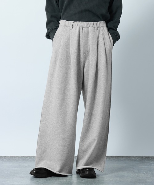 RAGEBLUE(レイジブルー)の「Design Cut Straight Wide Sweat Pants/カットオフストレートワイドスウェットパンツ(スウェットパンツ・メンズ・ブラック/アッシュグレー・MEDIUM/LARGE)」の17枚目の写真