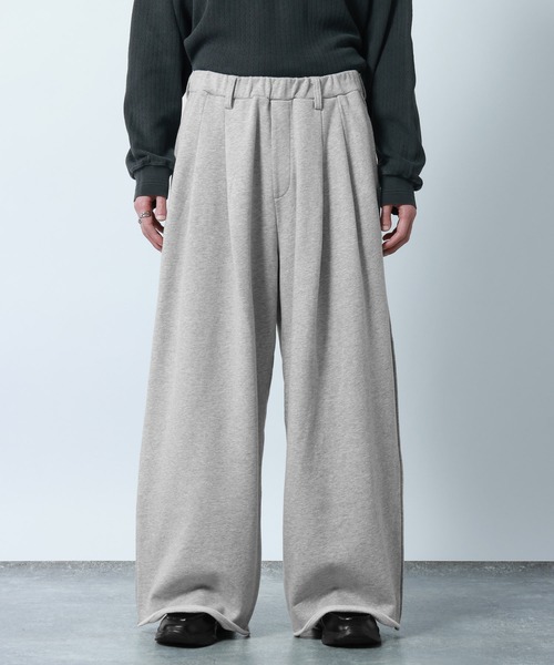 RAGEBLUE(レイジブルー)の「Design Cut Straight Wide Sweat Pants/カットオフストレートワイドスウェットパンツ(スウェットパンツ・メンズ・ブラック/アッシュグレー・MEDIUM/LARGE)」の13枚目の写真