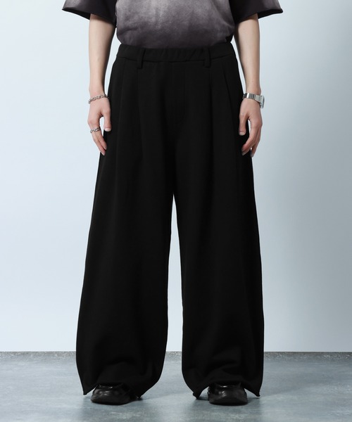 RAGEBLUE(レイジブルー)の「Design Cut Straight Wide Sweat Pants/カットオフストレートワイドスウェットパンツ(スウェットパンツ・メンズ・ブラック/アッシュグレー・MEDIUM/LARGE)」の7枚目の写真