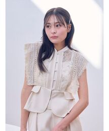 LILY BROWN | スイッチングレースブラウス(シャツ/ブラウス)