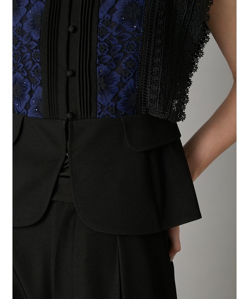 LILY BROWN（リリーブラウン）の「スイッチングレースブラウス（シャツ/ブラウス・レディース・アイボリー/ブラック/ピンク・F）」の12枚目の写真