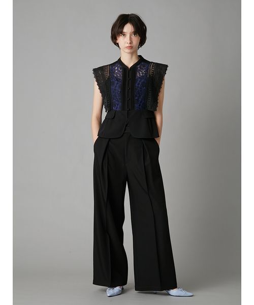 LILY BROWN（リリーブラウン）の「スイッチングレースブラウス（シャツ/ブラウス・レディース・アイボリー/ブラック/ピンク・F）」の14枚目の写真