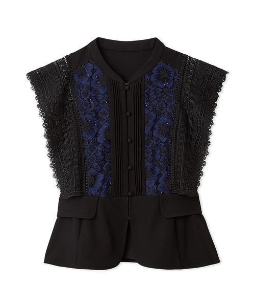 LILY BROWN（リリーブラウン）の「スイッチングレースブラウス（シャツ/ブラウス・レディース・アイボリー/ブラック/ピンク・F）」の15枚目の写真