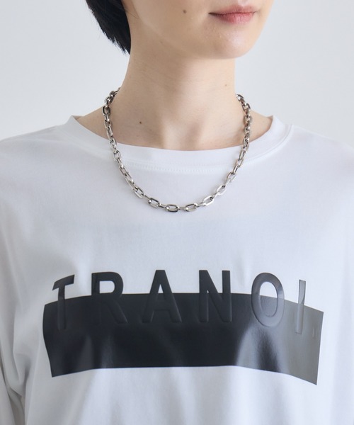 Paradise Picnic(パラダイスピクニック)の「TRANOI. ロングスリーブTシャツ(Tシャツ/カットソー・レディース・ブラック/ホワイト/ホワイト×シルバー・FREE)」の11枚目の写真