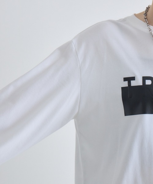 Paradise Picnic(パラダイスピクニック)の「TRANOI. ロングスリーブTシャツ(Tシャツ/カットソー・レディース・ブラック/ホワイト/ホワイト×シルバー・FREE)」の13枚目の写真