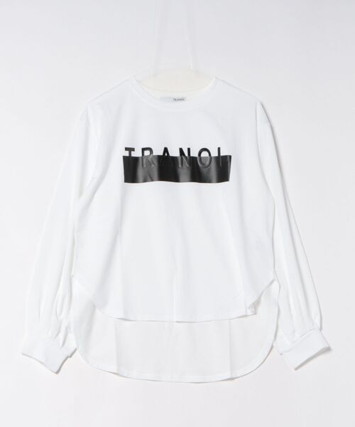 Paradise Picnic(パラダイスピクニック)の「TRANOI. ロングスリーブTシャツ(Tシャツ/カットソー・レディース・ブラック/ホワイト/ホワイト×シルバー・FREE)」の7枚目の写真