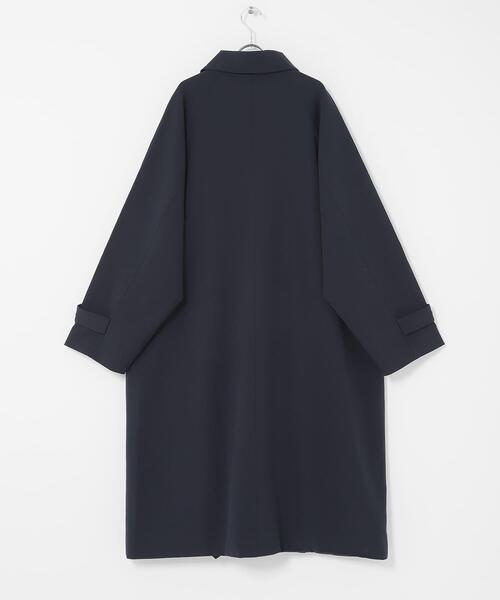 SENSE OF PLACE by URBAN RESEARCH(センスオブプレイスバイアーバンリサーチ)の「バルマカーンルーズコート(ステンカラーコート・メンズ・ベージュ系その他/ベージュ/ネイビー・MEDIUM/LARGE)」の20枚目の写真