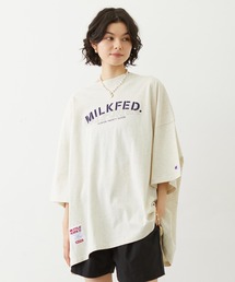 MILKFED. | MILKFED.×CHAMPION LAYER LOGO BIG TEE(Tシャツ/カットソー)
