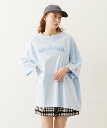 MILKFED.（ミルクフェド）の「【コラボ/ロゴ映え/ビッグシルエット】MILKFED.×CHAMPION LAYER LOGO BIG TEE（Tシャツ/カットソー）」