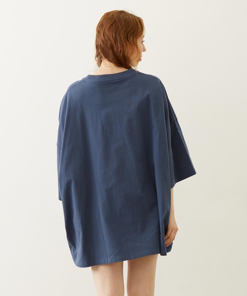 MILKFED.(ミルクフェド)の「【コラボ/ロゴ映え/ビッグシルエット】MILKFED.×CHAMPION LAYER LOGO BIG TEE(Tシャツ/カットソー・レディース・ブラック/ライトブルー/オートミール/ネイビー・ONE SIZE)」の17枚目の写真