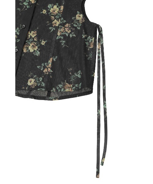 CLANE（クラネ）の「FLOWER SIDE HOLE SHIRTS（シャツ/ブラウス・レディース・ベージュ/ブラック・2/1）」の9枚目の写真