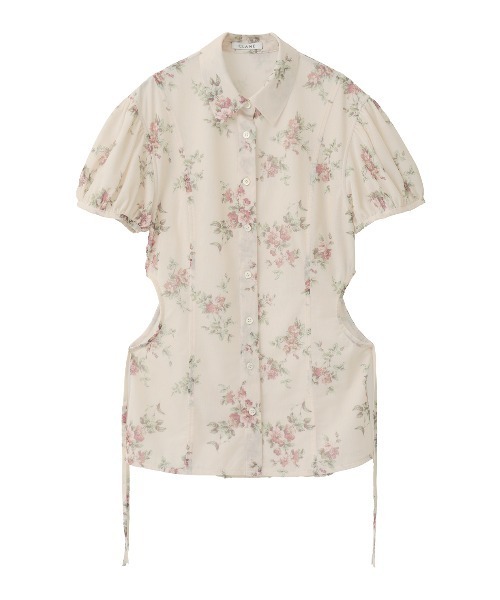 CLANE（クラネ）の「FLOWER SIDE HOLE SHIRTS（シャツ/ブラウス・レディース・ベージュ/ブラック・2/1）」の12枚目の写真