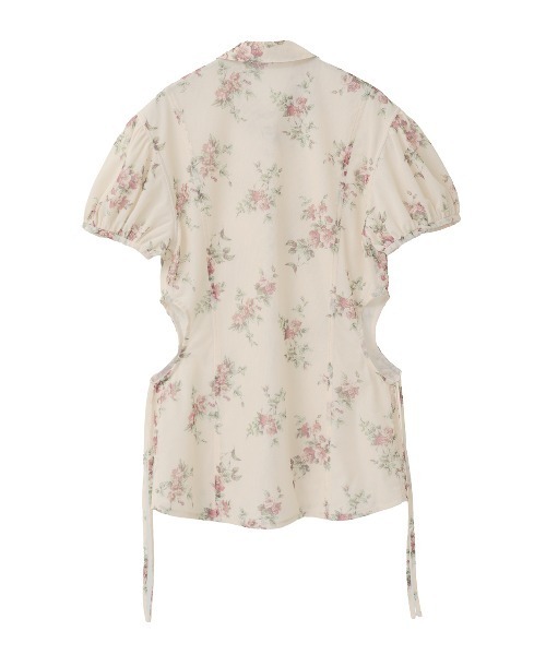 CLANE（クラネ）の「FLOWER SIDE HOLE SHIRTS（シャツ/ブラウス・レディース・ベージュ/ブラック・2/1）」の13枚目の写真