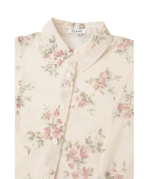 CLANE（クラネ）の「FLOWER SIDE HOLE SHIRTS（シャツ/ブラウス・レディース・ベージュ/ブラック・2/1）」の14枚目の写真