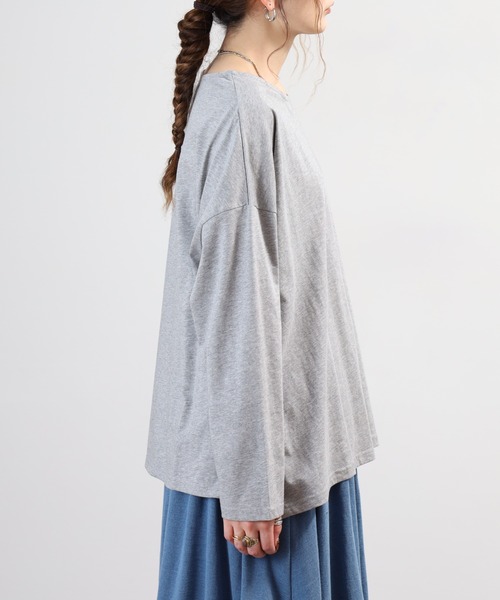 BARNDOOR(バーンドア)の「天竺アニマルポケロンT 26SS(Tシャツ/カットソー・レディース・グレー系1/ホワイト系1/グレー系2/ホワイト系2/ネイビー系1/ネイビー系2・FREE)」の22枚目の写真