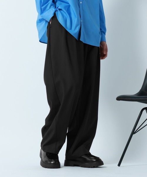 RAGEBLUE（レイジブルー）の「2Tuck Design Cocoon Easy Pants/コクーンイージーパンツ（スラックス・メンズ・キャメル/グレー系その他/ブラック/その他1・MEDIUM/LARGE）」の21枚目の写真