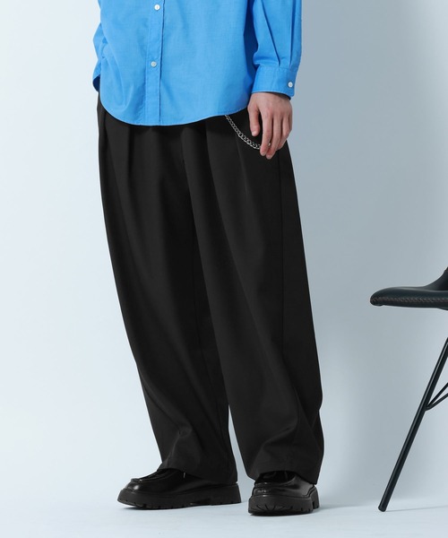 RAGEBLUE（レイジブルー）の「2Tuck Design Cocoon Easy Pants/コクーンイージーパンツ（スラックス・メンズ・キャメル/グレー系その他/ブラック/その他1・MEDIUM/LARGE）」の20枚目の写真