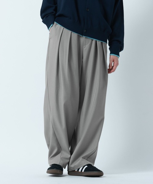 RAGEBLUE（レイジブルー）の「2Tuck Design Cocoon Easy Pants/コクーンイージーパンツ（スラックス・メンズ・キャメル/グレー系その他/ブラック/その他1・MEDIUM/LARGE）」の16枚目の写真