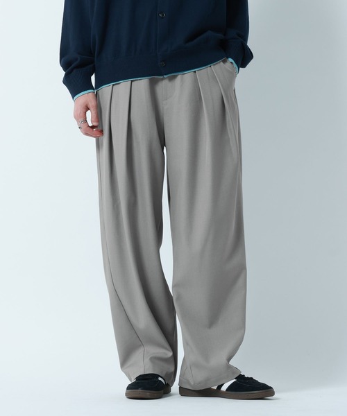 RAGEBLUE（レイジブルー）の「2Tuck Design Cocoon Easy Pants/コクーンイージーパンツ（スラックス・メンズ・キャメル/グレー系その他/ブラック/その他1・MEDIUM/LARGE）」の14枚目の写真