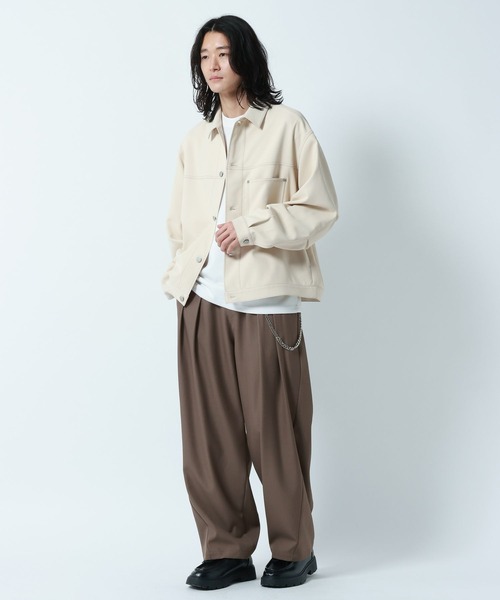 RAGEBLUE（レイジブルー）の「2Tuck Design Cocoon Easy Pants/コクーンイージーパンツ（スラックス・メンズ・キャメル/グレー系その他/ブラック/その他1・MEDIUM/LARGE）」の13枚目の写真