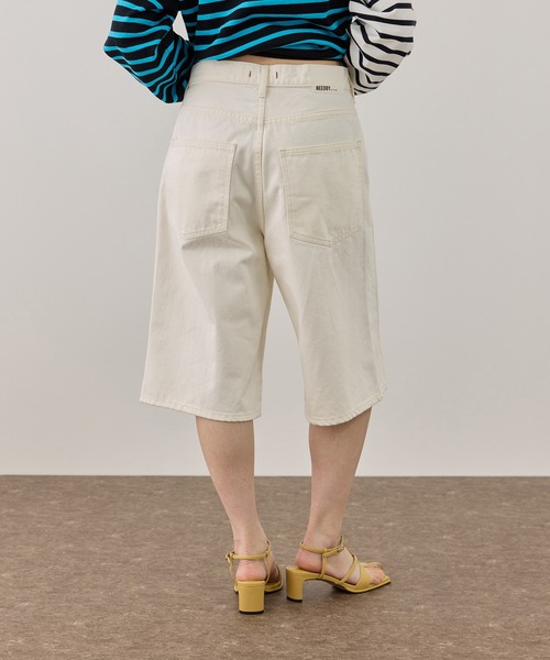 NEEDBY heritage(ニードバイヘリテージ)の「【NEEDBY for ADAM ET ROPE'】別注 RILLEY(デニムパンツ・レディース・ブラック/オフホワイト・2/1)」の10枚目の写真