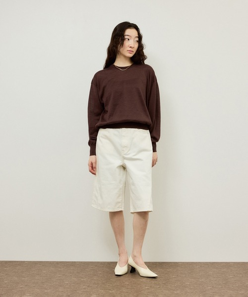NEEDBY heritage(ニードバイヘリテージ)の「【NEEDBY for ADAM ET ROPE'】別注 RILLEY(デニムパンツ・レディース・ブラック/オフホワイト・2/1)」の13枚目の写真