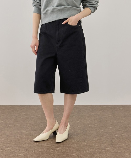 NEEDBY heritage(ニードバイヘリテージ)の「【NEEDBY for ADAM ET ROPE'】別注 RILLEY(デニムパンツ・レディース・ブラック/オフホワイト・2/1)」の15枚目の写真