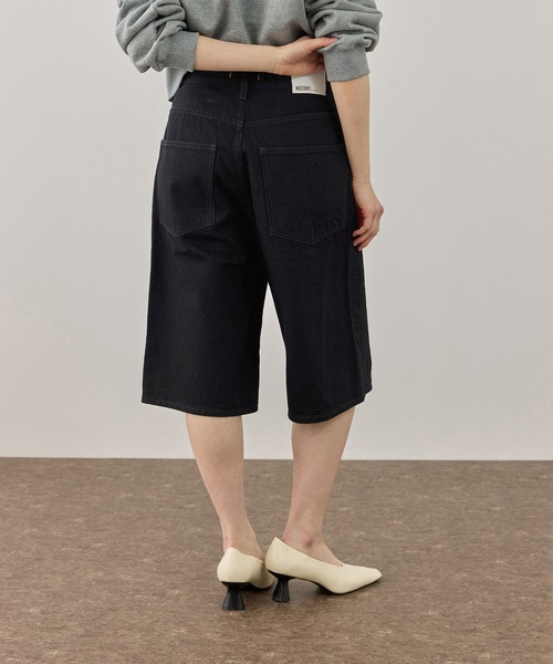 NEEDBY heritage(ニードバイヘリテージ)の「【NEEDBY for ADAM ET ROPE'】別注 RILLEY(デニムパンツ・レディース・ブラック/オフホワイト・2/1)」の16枚目の写真
