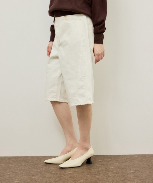 NEEDBY heritage(ニードバイヘリテージ)の「【NEEDBY for ADAM ET ROPE'】別注 RILLEY(デニムパンツ・レディース・ブラック/オフホワイト・2/1)」の18枚目の写真