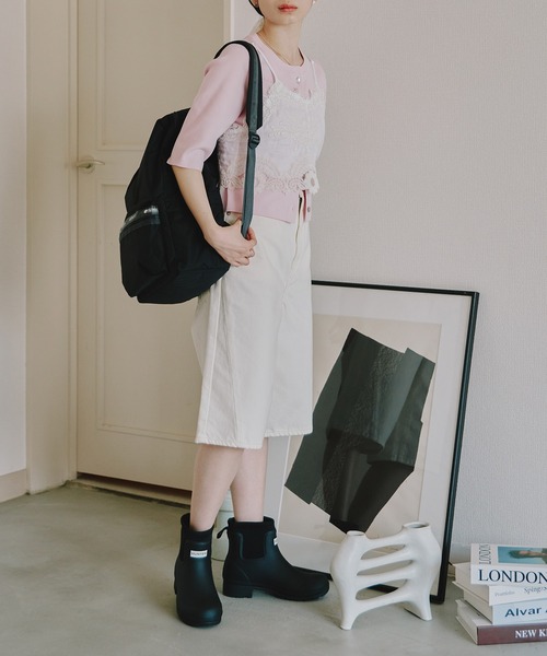 NEEDBY heritage(ニードバイヘリテージ)の「【NEEDBY for ADAM ET ROPE'】別注 RILLEY(デニムパンツ・レディース・ブラック/オフホワイト・2/1)」の3枚目の写真