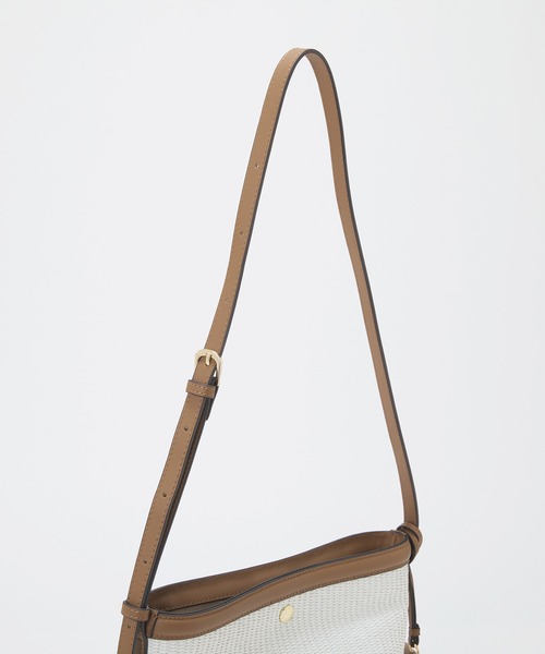 Breath TOPKAPI(ブレストプカピ)の「【Breath TOPKAPI】サングラスホルダー付き レザーコンビ カゴ ショルダーバッグ(ショルダーバッグ・レディース・ブラック/ホワイト/ベージュ・FREE)」の19枚目の写真