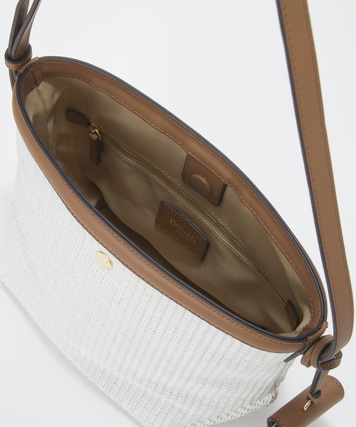Breath TOPKAPI(ブレストプカピ)の「【Breath TOPKAPI】サングラスホルダー付き レザーコンビ カゴ ショルダーバッグ(ショルダーバッグ・レディース・ブラック/ホワイト/ベージュ・FREE)」の6枚目の写真