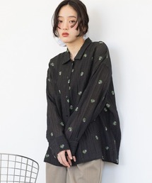 RAGEBLUE | フラワーシシュウシアーシャツ/セットアップ対応(シャツ/ブラウス)