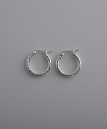whoseA（フーシー）の「【silver925】Twisted Hoop Pierce / ツイストフープピアス（ピアス（両耳用））」