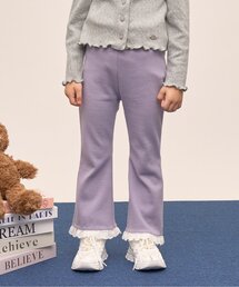 Lycee mine（リセマイン）の「【ともパン】【防汚・速乾】裾チェリーレースフレアパンツ（その他パンツ）」