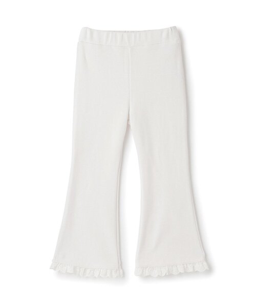 Lycee mine(リセマイン)の「【ともパン】【防汚・速乾】裾チェリーレースフレアパンツ【子供服】【キッズ】【女の子】(その他パンツ・キッズ・ブラック/シルバーグレー/ライラック/アイボリー/ベビーピンク/エメラルド/サックスブルー・140cm/110cm/120cm/130cm/90cm/100cm)」の8枚目の写真
