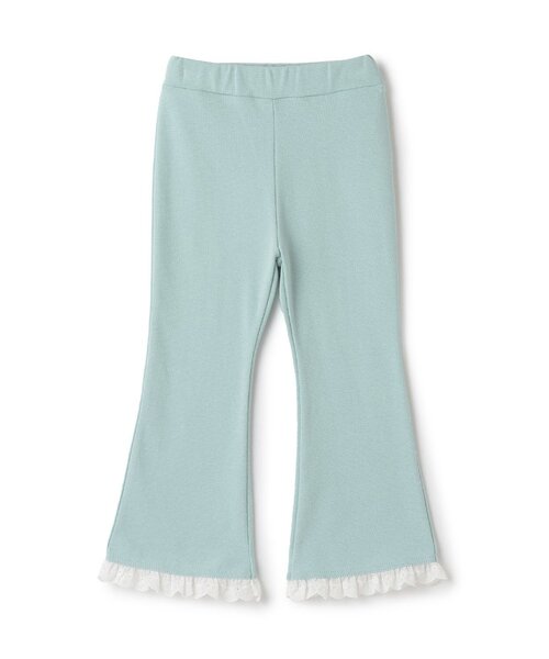 Lycee mine(リセマイン)の「【ともパン】【防汚・速乾】裾チェリーレースフレアパンツ【子供服】【キッズ】【女の子】(その他パンツ・キッズ・ブラック/シルバーグレー/ライラック/アイボリー/ベビーピンク/エメラルド/サックスブルー・140cm/110cm/120cm/130cm/90cm/100cm)」の10枚目の写真