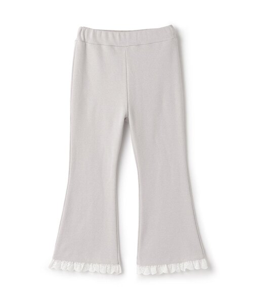 Lycee mine(リセマイン)の「【ともパン】【防汚・速乾】裾チェリーレースフレアパンツ【子供服】【キッズ】【女の子】(その他パンツ・キッズ・ブラック/シルバーグレー/ライラック/アイボリー/ベビーピンク/エメラルド/サックスブルー・140cm/110cm/120cm/130cm/90cm/100cm)」の13枚目の写真
