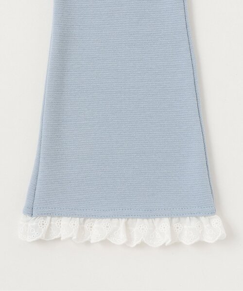 Lycee mine(リセマイン)の「【ともパン】【防汚・速乾】裾チェリーレースフレアパンツ【子供服】【キッズ】【女の子】(その他パンツ・キッズ・ブラック/シルバーグレー/ライラック/アイボリー/ベビーピンク/エメラルド/サックスブルー・140cm/110cm/120cm/130cm/90cm/100cm)」の17枚目の写真